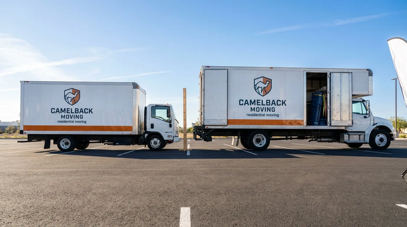 Moving truck size capacity guide in Milo